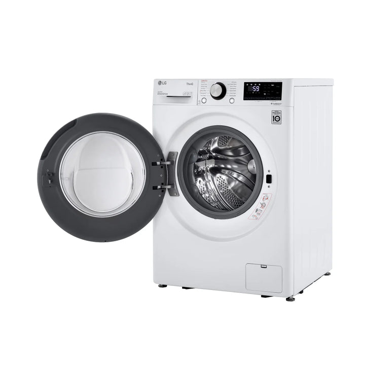 LG - 2.6 cu ft White Front Load Compact Washer