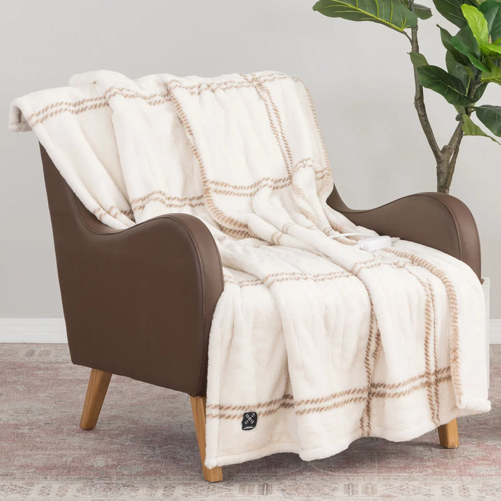 Berkshire - Couverture chauffante en fausse fourrure