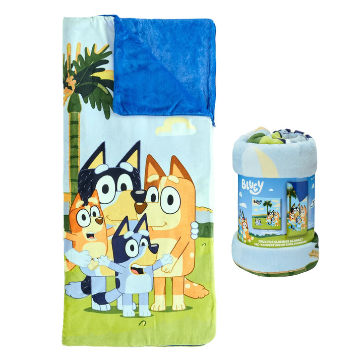 Children's faux fur sleeping bag