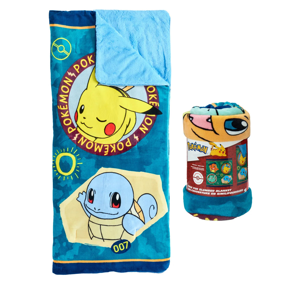Children's faux fur sleeping bag