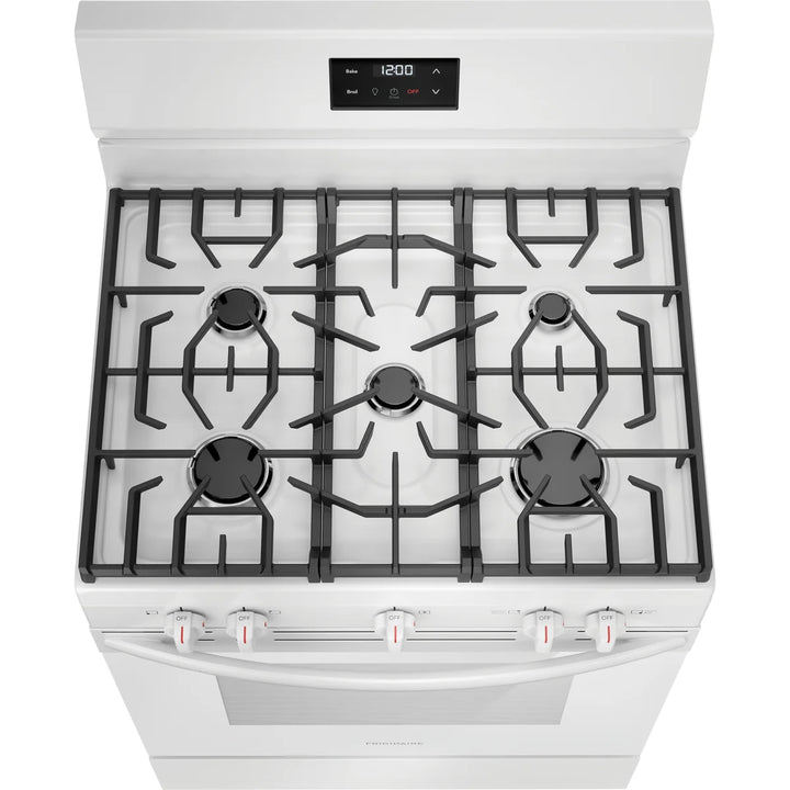Frigidaire - 30 in 5-Burner Gas Range, 5.1 cu ft