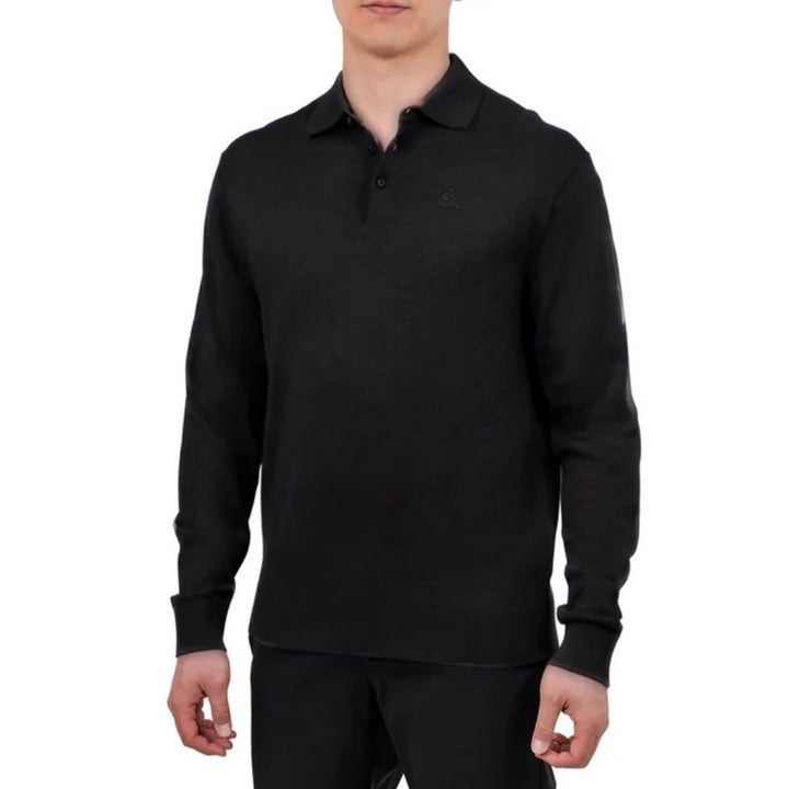 Benetton - Long Sleeve Knit Polo