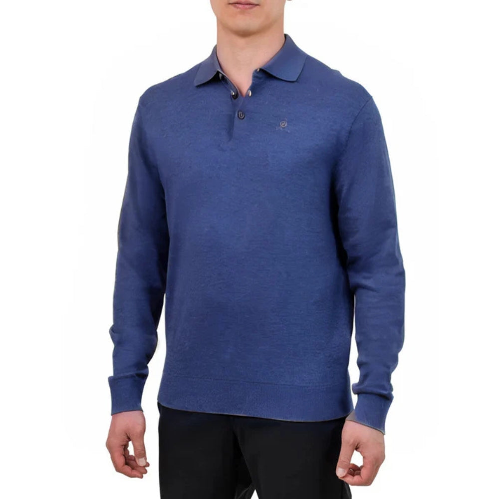 Benetton - Long Sleeve Knit Polo