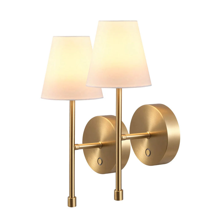 Globe Electric - Lot de 2 appliques murales à DEL intégrées