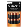 Duracell - CopperTop D Batteries, pack of 14