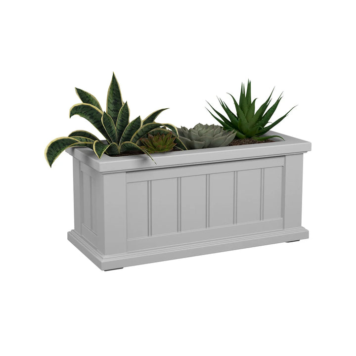 Cape Cod - Jardinière rectangulaire auto-arrosante de 24 po