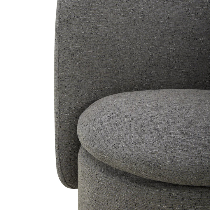 Aiden & Ivy - Fabric swivel dining chair