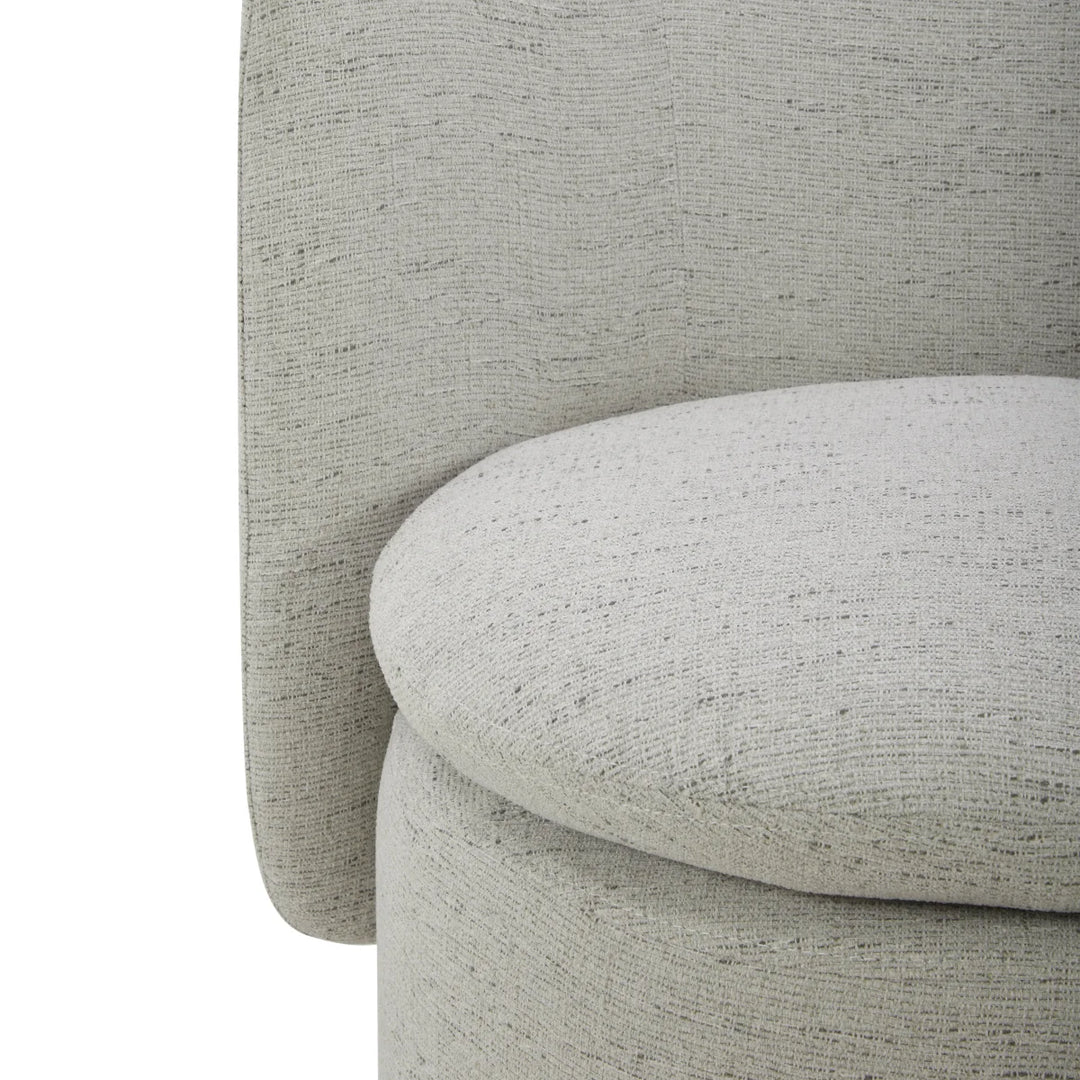 Aiden & Ivy - Fabric swivel dining chair