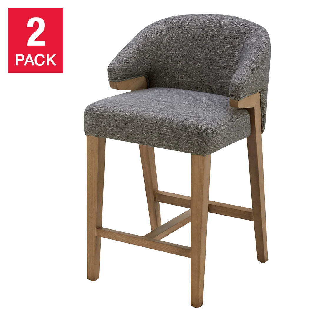Aiden & Ivy Fabric Counter Stool - 2-Pack