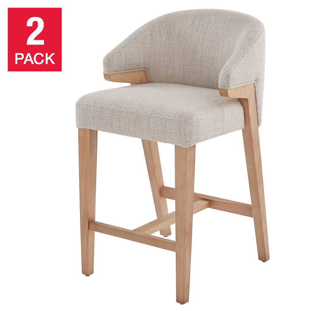 Aiden & Ivy Fabric Counter Stool - 2-Pack