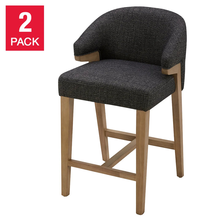 Aiden & Ivy Fabric Counter Stool - 2-Pack