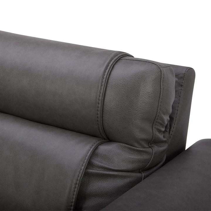 Aiden & Ivy - Electric Reclining Leather Sofa