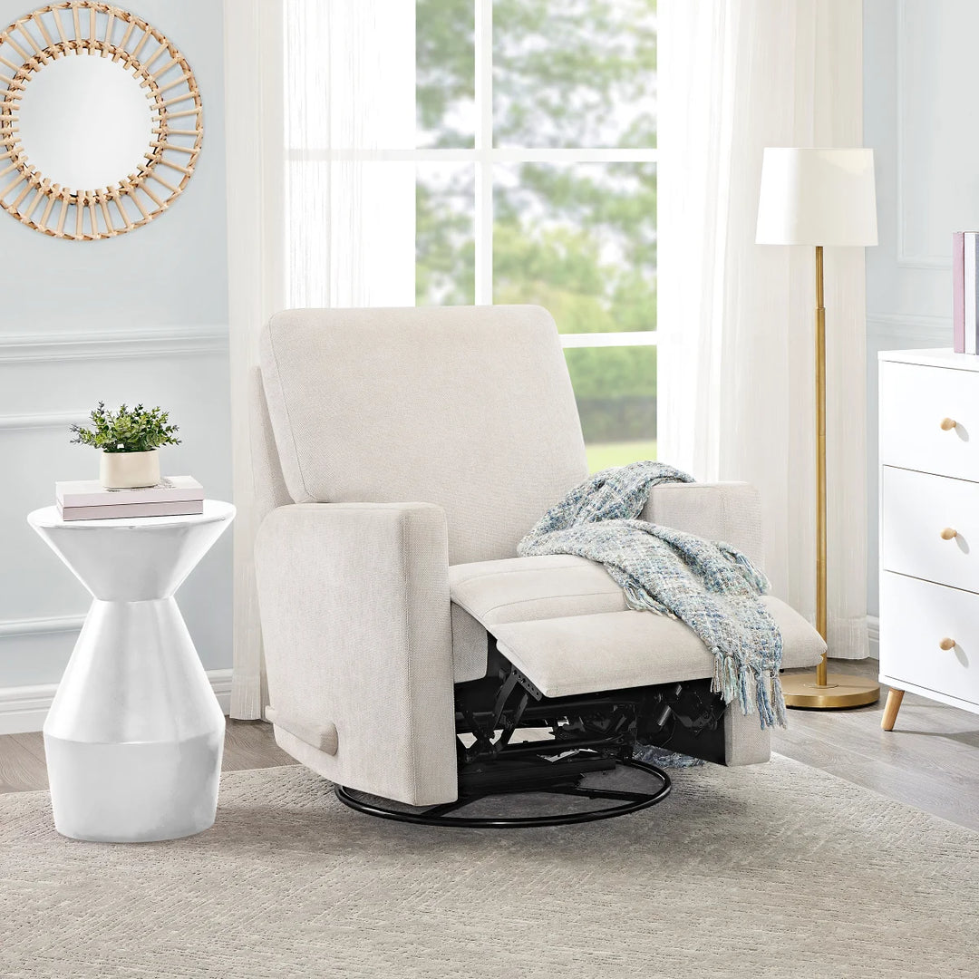 True Innovations Fabric Swivel Glider Recliner