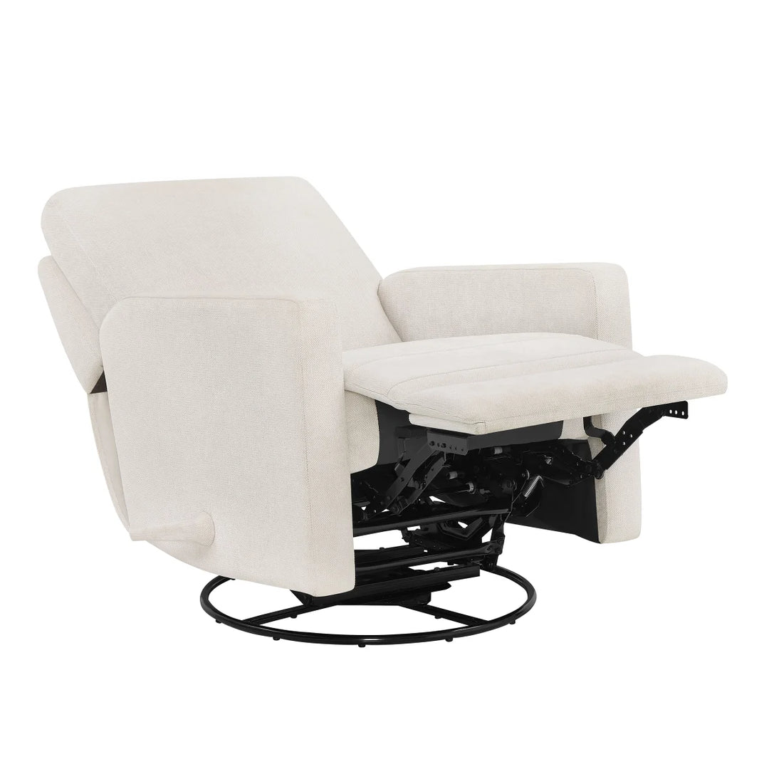 True Innovations Fabric Swivel Glider Recliner