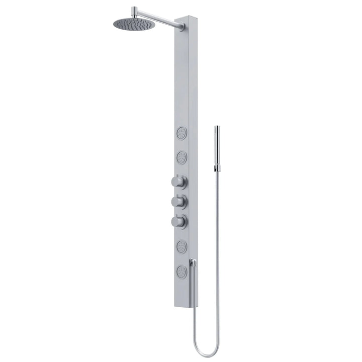 Vigo - Sutton 4-Jet Shower Panel with Round Head and Hand Shower