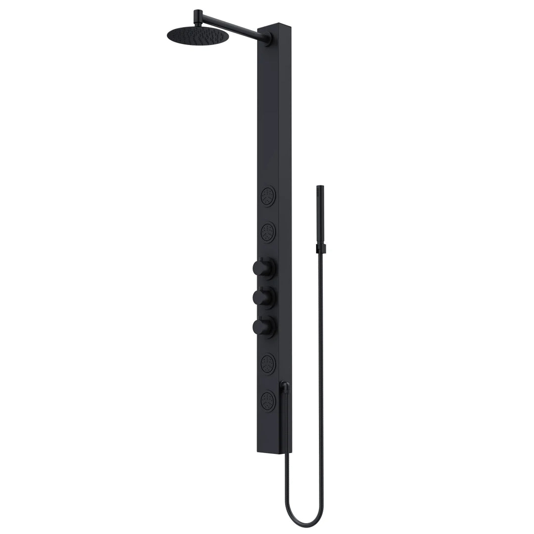 Vigo - Sutton 4-Jet Shower Panel with Round Head and Hand Shower