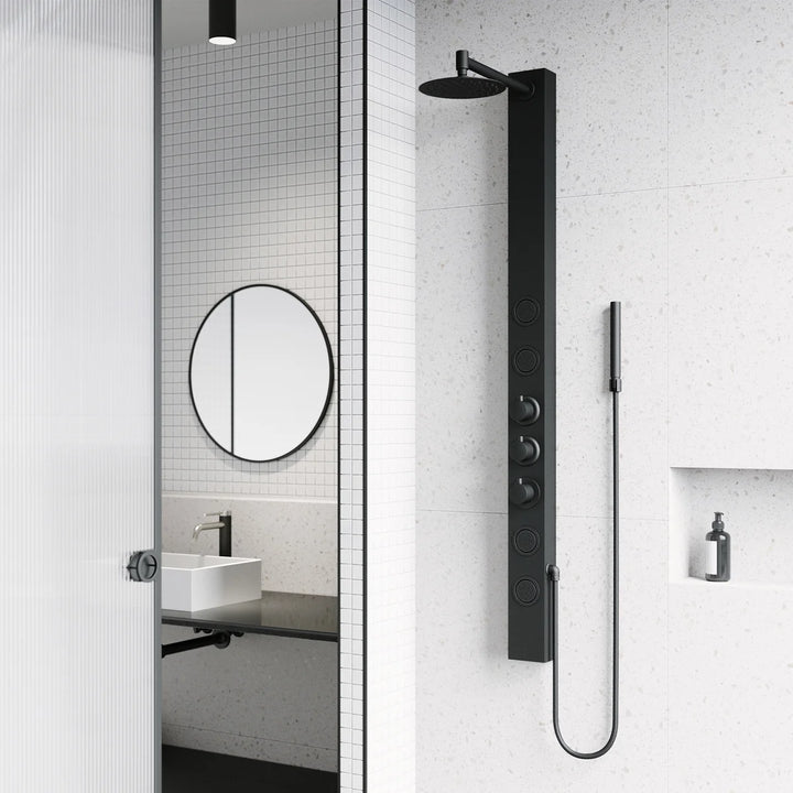 Vigo - Sutton 4-Jet Shower Panel with Round Head and Hand Shower