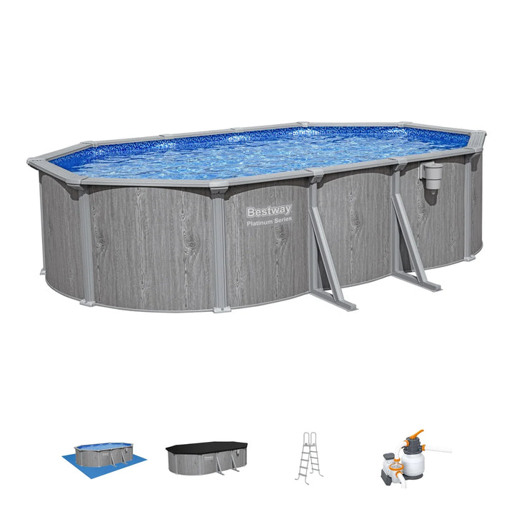 Bestway - 5.50 m (18 ft) Oval Above Ground Pool
