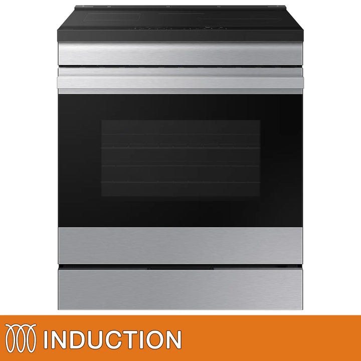 Samsung - BESPOKE 30 in Slide-In Induction Range, 6.3 cu. ft.