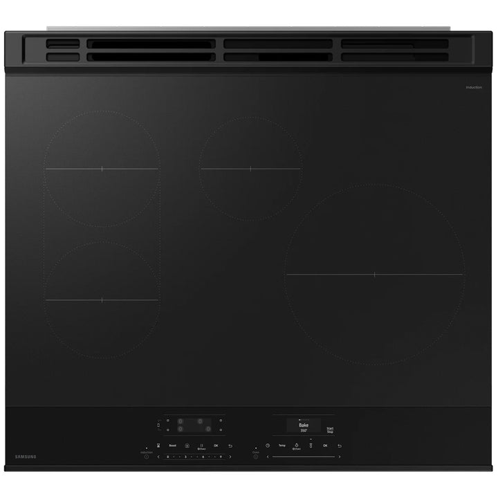 Samsung - BESPOKE 30 in Slide-In Induction Range, 6.3 cu. ft.