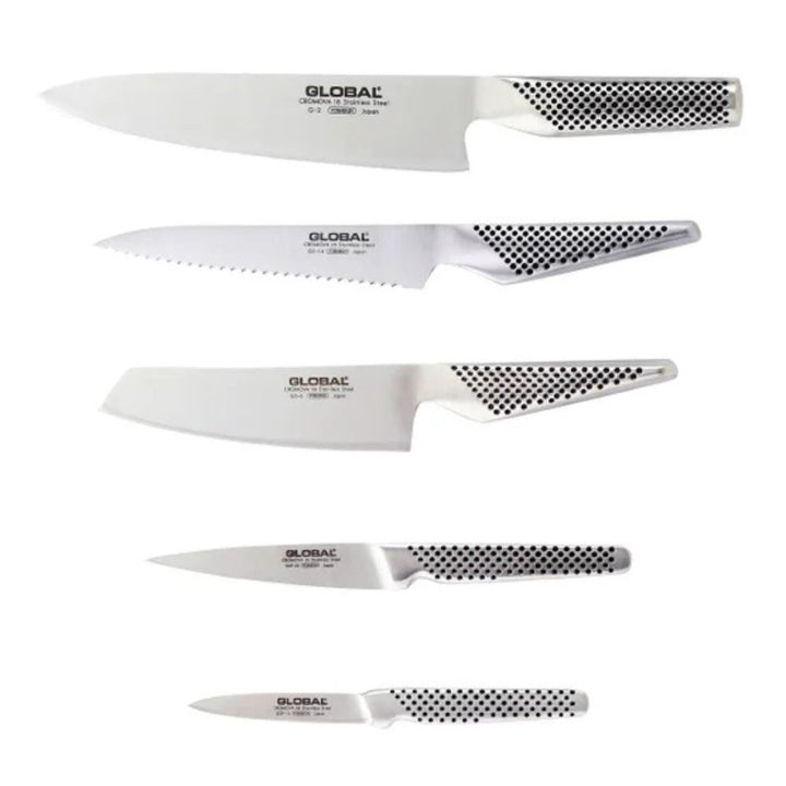 Global - Ensemble de blocs de couteaux Katana, 6 pièces