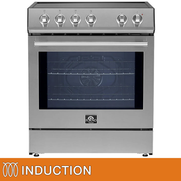 Forno - 4-Burner Induction Range in Stainless Steel