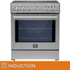 Forno - 4-Burner Induction Range in Stainless Steel