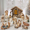 Kirkland Signature - Set of 14 Hand-Painted Nativity Figurines