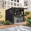 Suncast - Cabana storage and entertainment shed, 8 ft x 7 ft