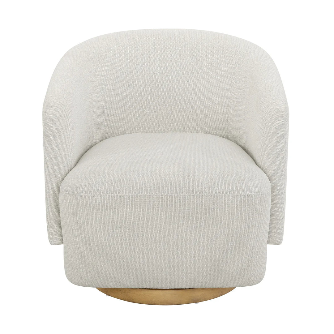 Henredon – Chaise pivotante en tissu Murphy