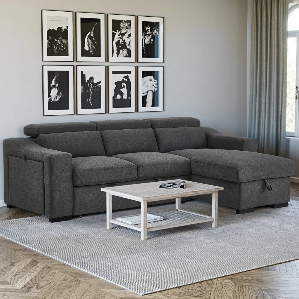 Primo - Sectionnelle convertible réversible Roxanna