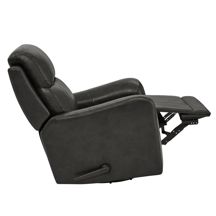 Barcalounger - Swivel leather recliner