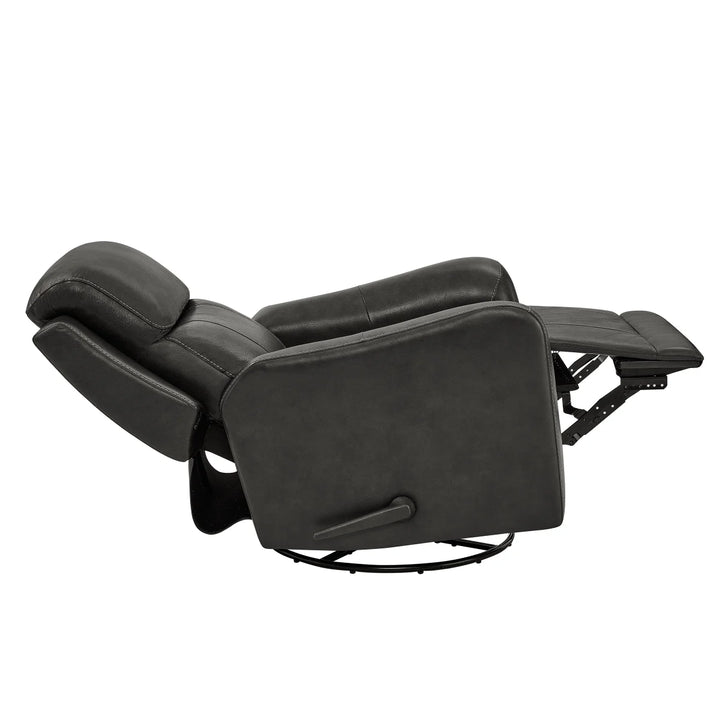 Barcalounger - Swivel leather recliner