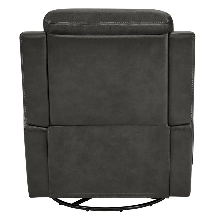 Barcalounger - Swivel leather recliner