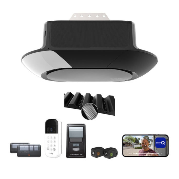 Chamberlain - Ultra-Quiet 3/4 HP Wi-Fi Garage Door Opener