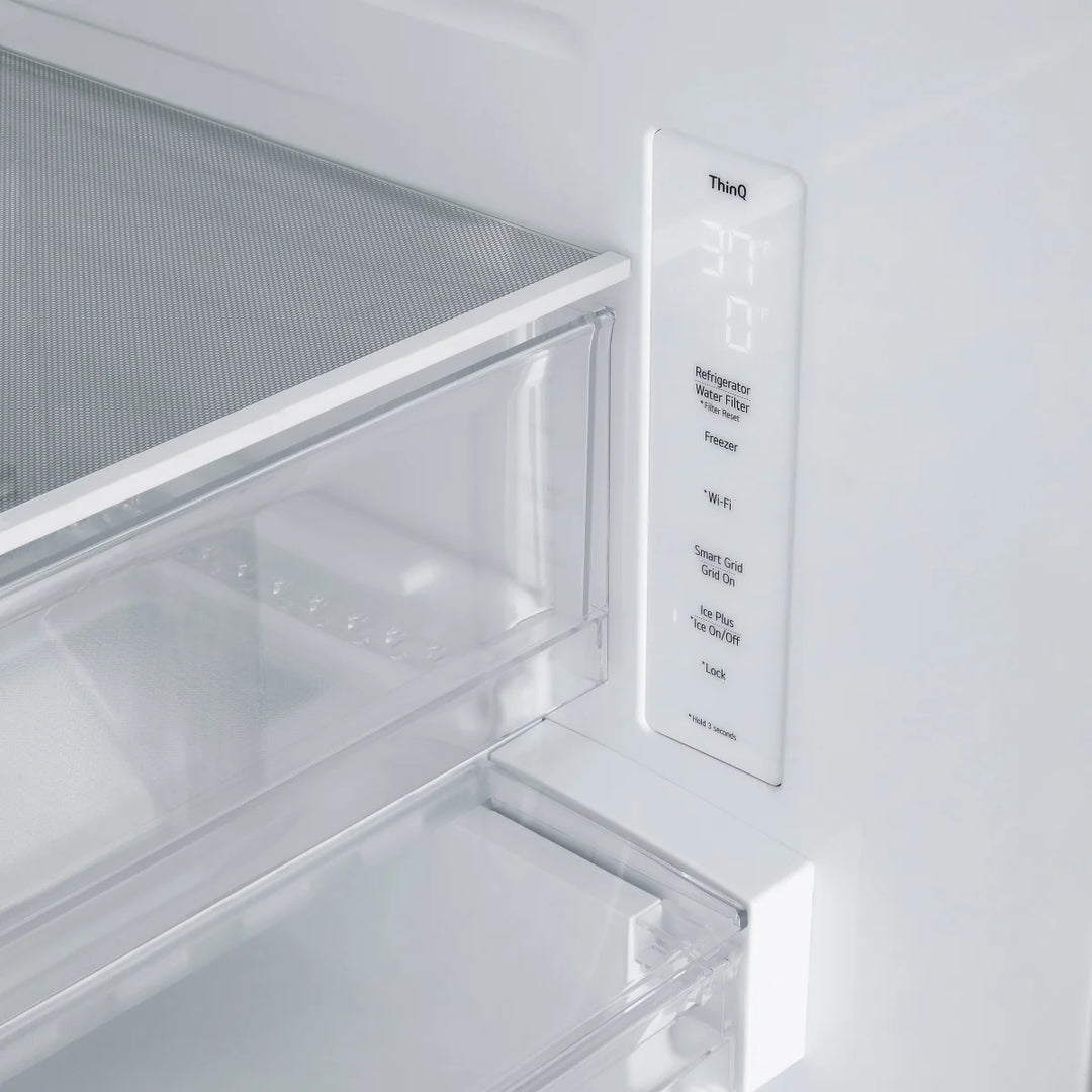 LG - Réfrigérateur à porte française de 33 po, 24,5 pi³