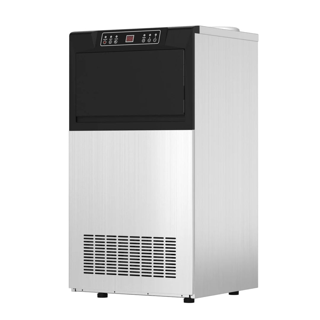 Forno - Machine à glaçons commerciale en acier inoxydable de 18,11 po