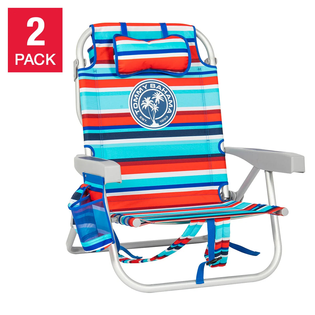 Tommy Bahama - Chaises de plage sac à dos 5 positions