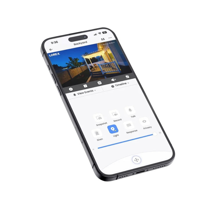 Lorex - Caméra de sécurité à ampoule intelligente Wi-Fi 2K , Paquet de 2