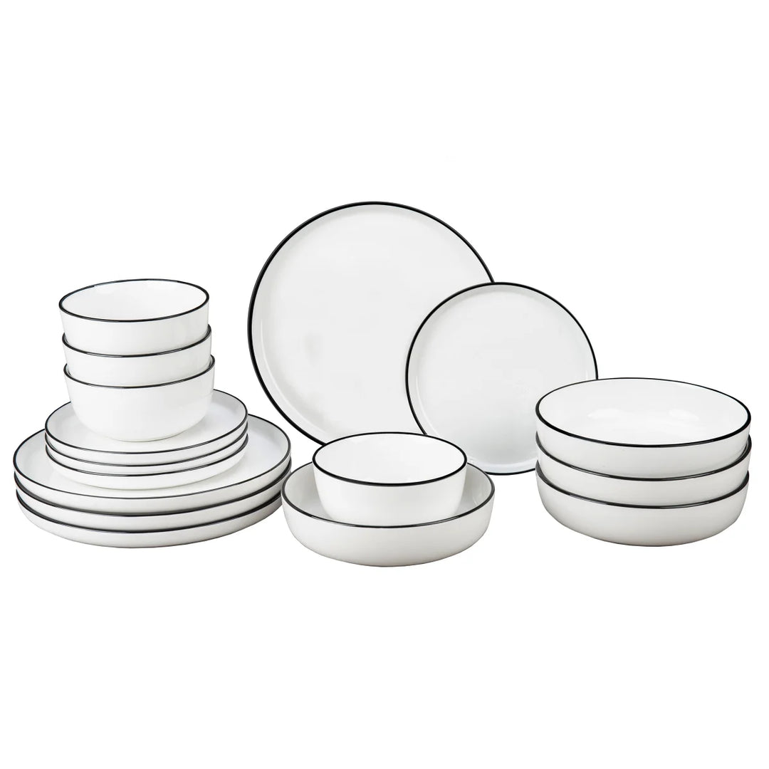 BIA Cordon Bleu - Aubry Porcelain Dinnerware Set, 16-Piece