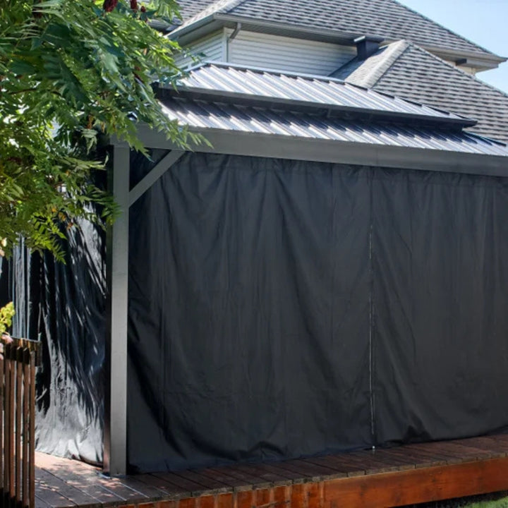 Sojag - Gazebo Alma 10 pi x 14 pi avec moustiquaire et rideaux