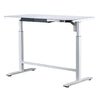 Motionwise - Bureau assis-debout réglable en hauteur M1 Glass Series, 122 x 61 cm
