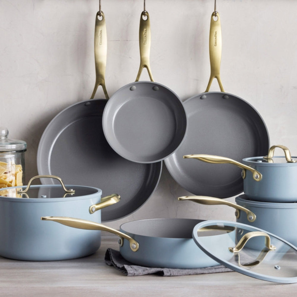 GreenPan - Jewel Non-Stick Ceramic Cookware Set, 11 Pieces