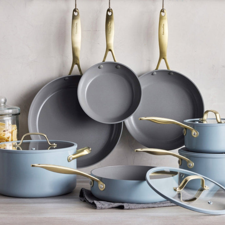 GreenPan - Jewel Non-Stick Ceramic Cookware Set, 11 Pieces