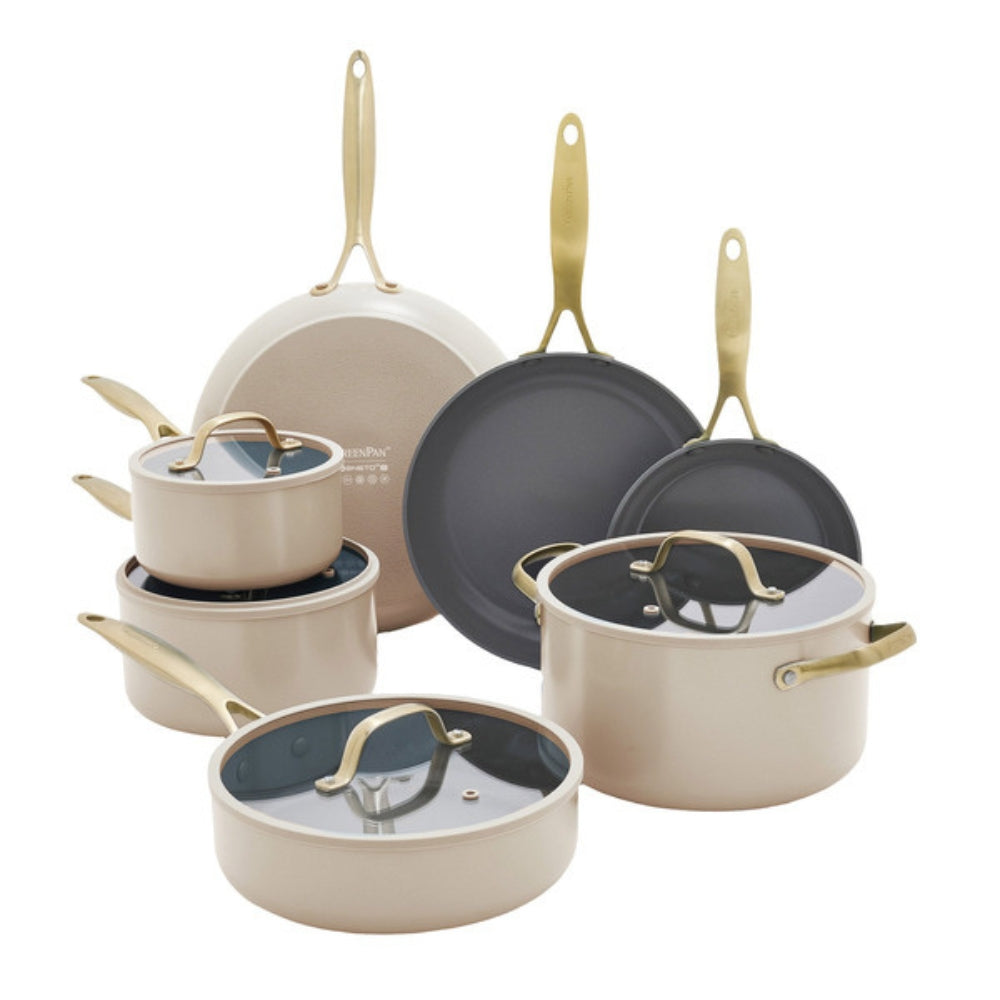 GreenPan - Jewel Non-Stick Ceramic Cookware Set, 11 Pieces