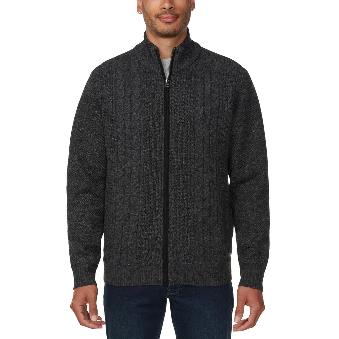 Buffalo - Turtleneck Sweater with Full Zip