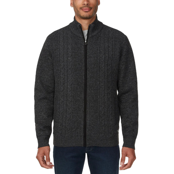 Buffalo - Turtleneck Sweater with Full Zip