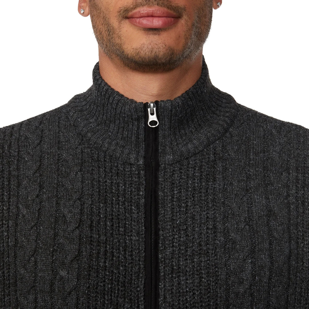 Buffalo - Turtleneck Sweater with Full Zip