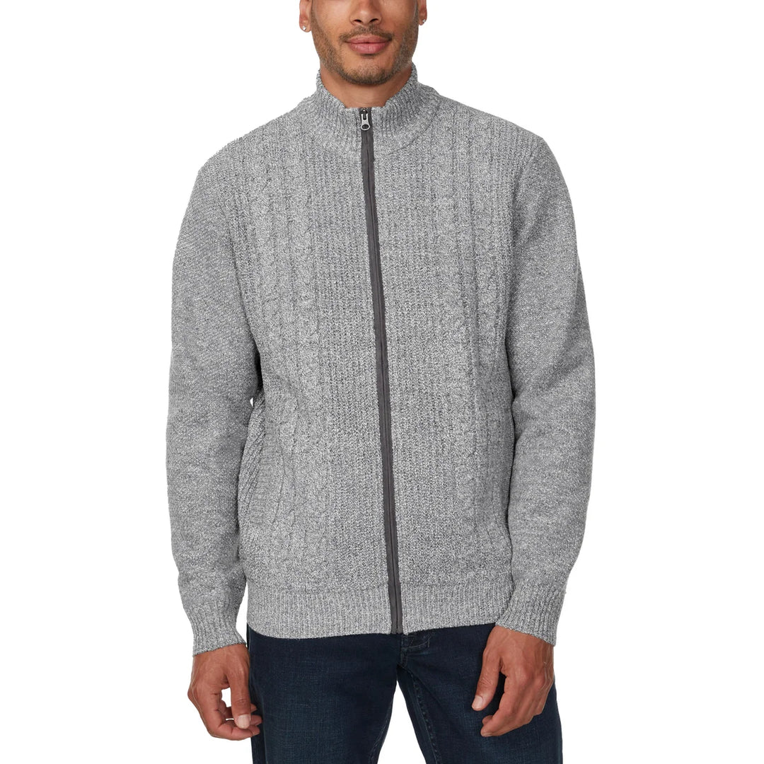 Buffalo - Turtleneck Sweater with Full Zip