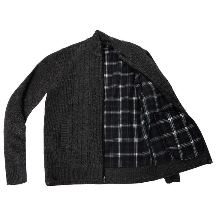 Buffalo - Turtleneck Sweater with Full Zip